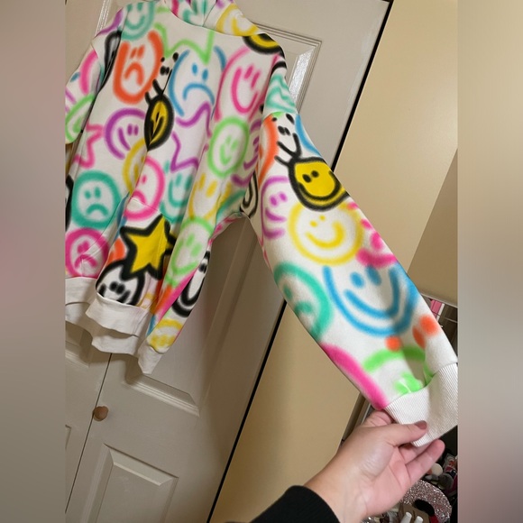 PACSUN Adult Dreams Smiley Face Airbrush Hoodie - Picture 5 of 7